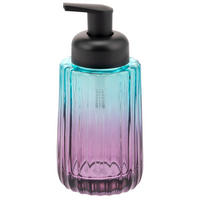 SEIFENSPENDER, blau - Blau/Flieder, Glas (7.5/17/7.5cm) - bremermann