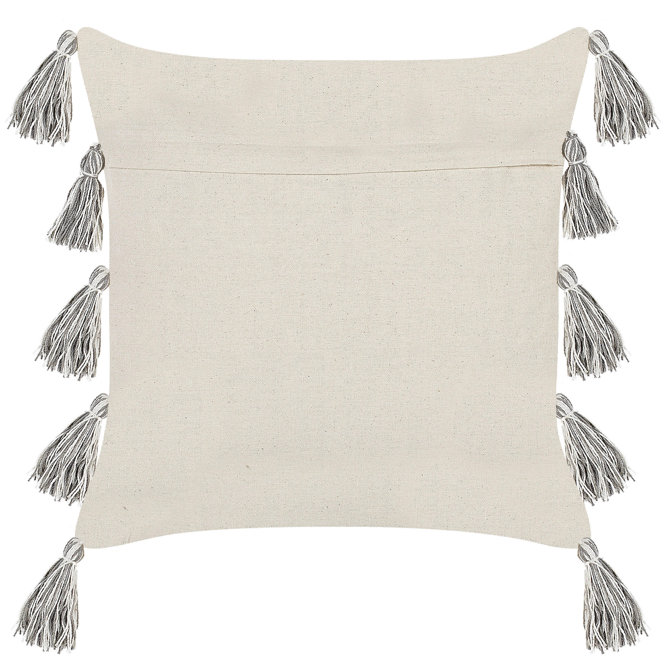 DEKOKISSEN Grau 45/45 cm Heliconia - Grau, Naturmaterialen/Textil (45/45cm) - Beliani