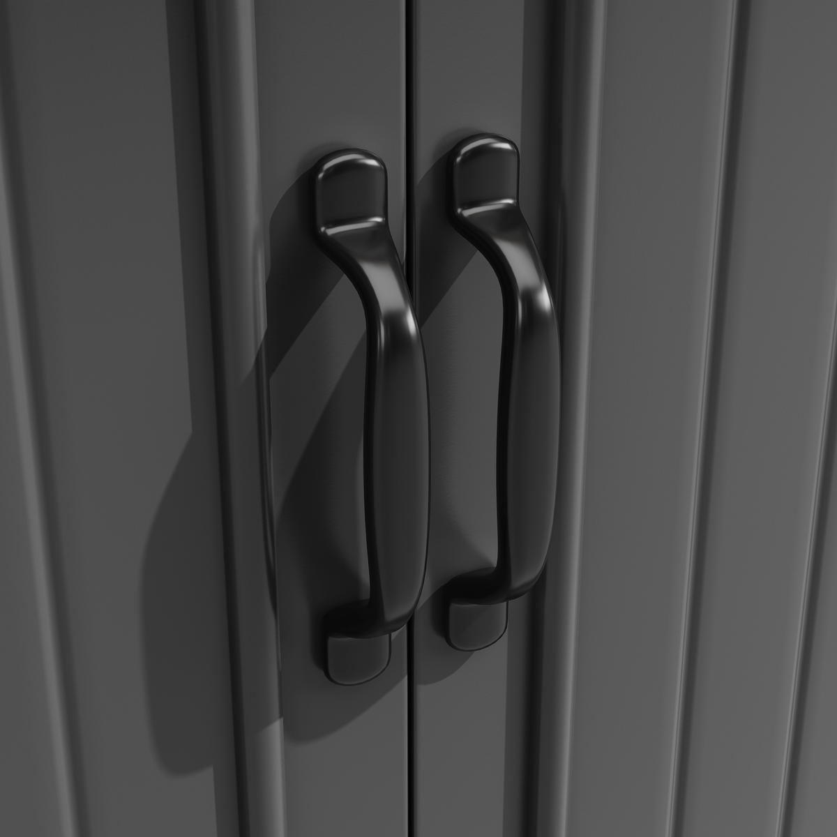 KÜCHENINSEL 120x75x91cm Schwarz mit 6 Schubladen & 2 Türen - Schwarz, Holzwerkstoff (120/91/75cm) - Modfu