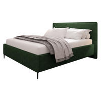 POLSTERBETT Puretta - Schwarz/Grün, Holzwerkstoff/Textil (160/200cm) - MIRJAN24
