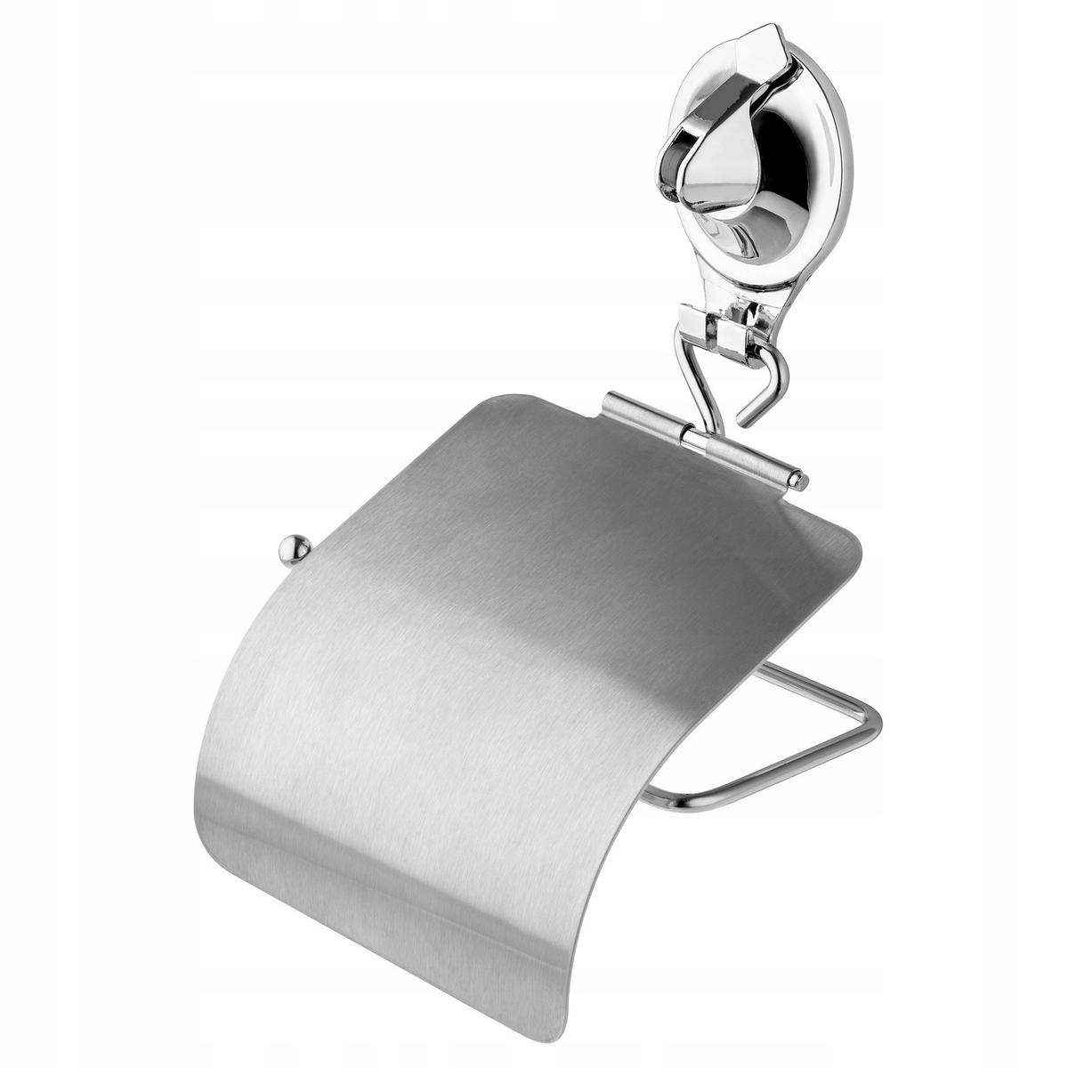 TOILETTENPAPIERHALTER 10 x 22 cm, silber - Silberfarben, Metall (10/22cm) - KADAX
