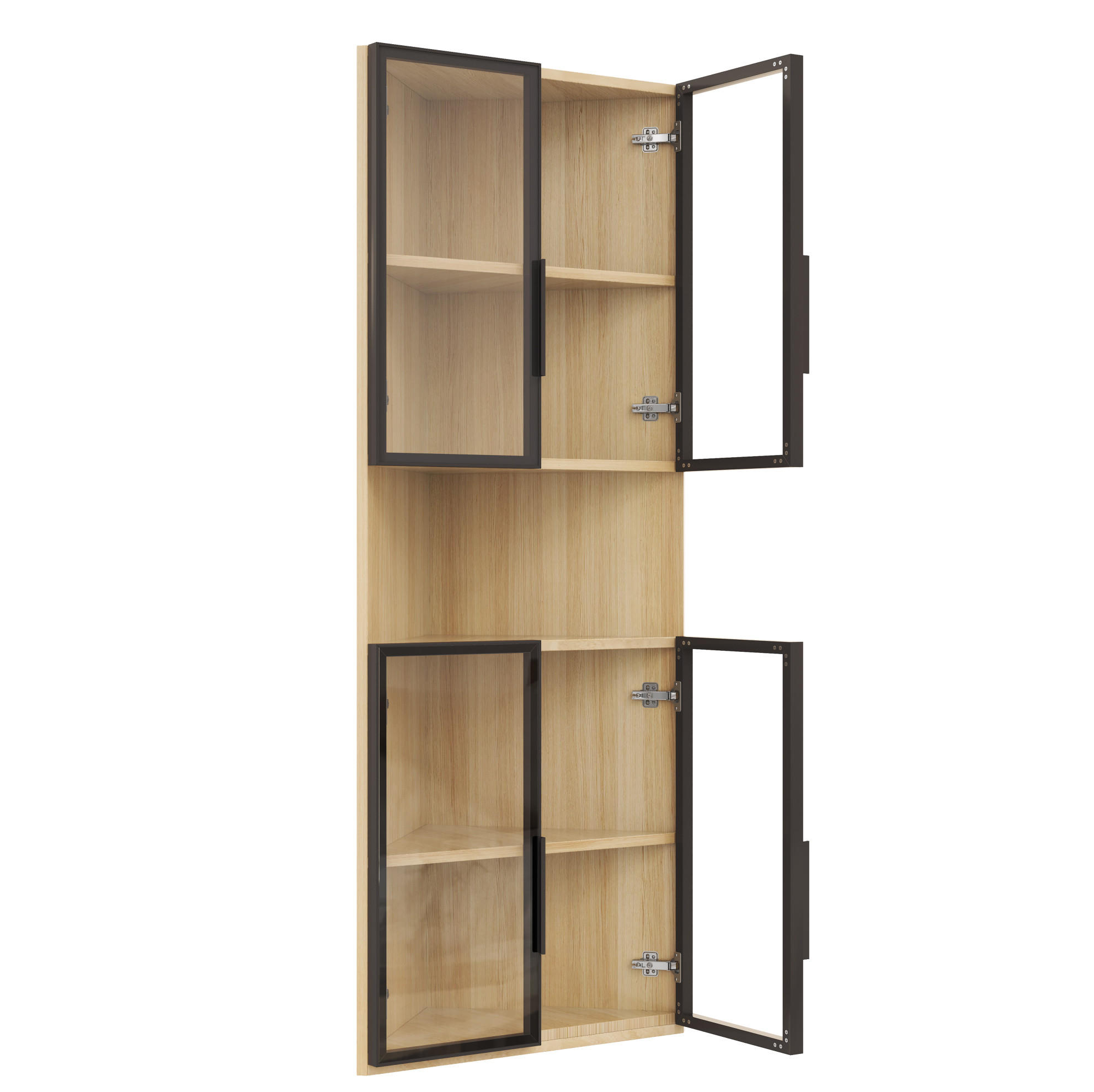 HIGHBOARD 62/160/32 cm Eichefarben aus MDF mit LED-Beleuchtung - Eichefarben, Holzwerkstoff (32/160/62cm) - OKMYHOME