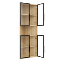 HIGHBOARD 62/160/32 cm Eichefarben aus MDF mit LED-Beleuchtung - Eichefarben, Holzwerkstoff (32/160/62cm) - OKMYHOME