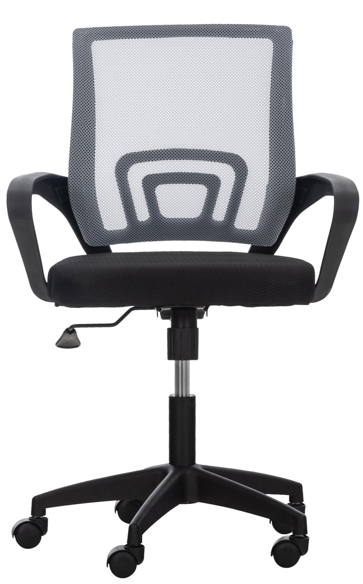 DREHSTUHL Microfaser grau - Schwarz/Grau, Kunststoff/Textil (62/84/50cm) - CLP