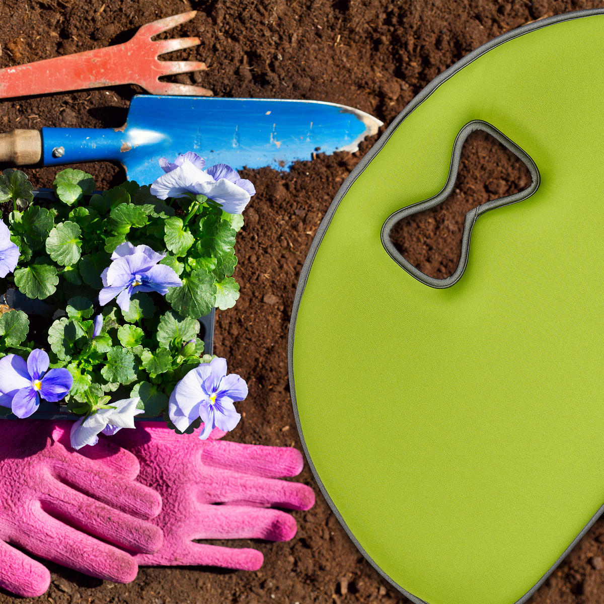 KNIEKISSEN - Grün, Textil (44/27.5cm) - Relaxdays