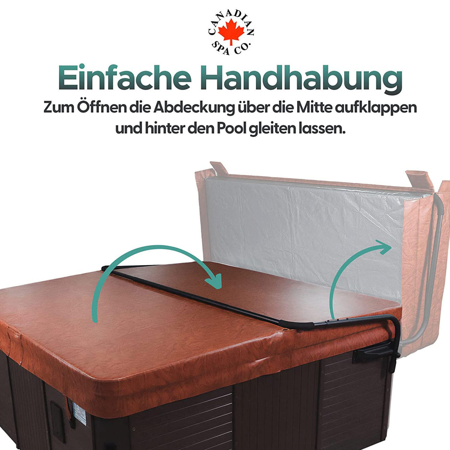 Thumbnail - Canadian Spa Company Whirlpool, Braun, Metall, 240x60x30 cm, Freizeit, Pools und Wasserspaß, Poolzubehör