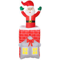 WEIHNACHTSMANN Multicolor 90.0/80.0/210.0cm - Multicolor, Textil (80/210/90cm)