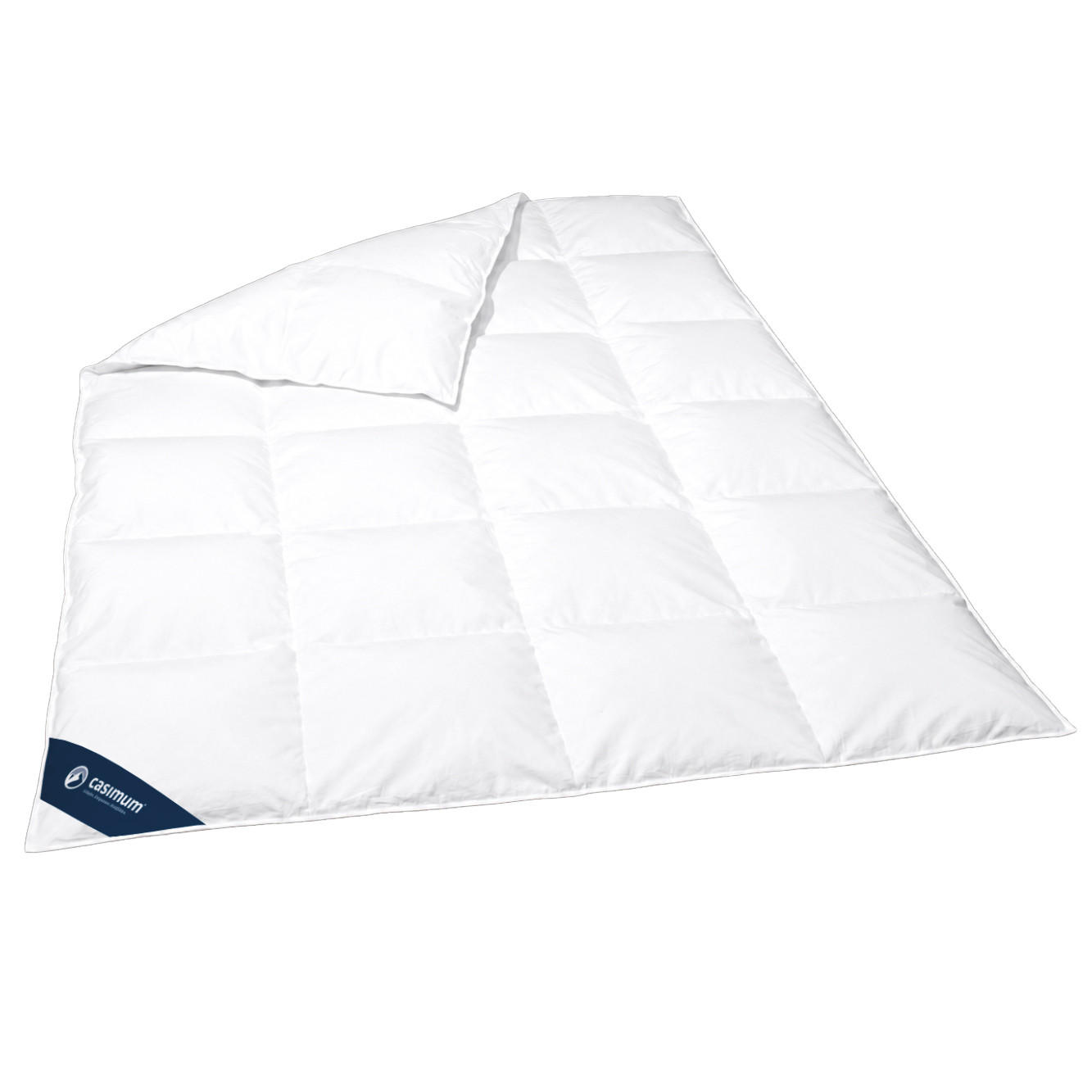 DAUNENDECKE 200x220 Warm, LUXUS Winterdecke 100% Daune - Weiß, Textil (200/220cm) - casimum