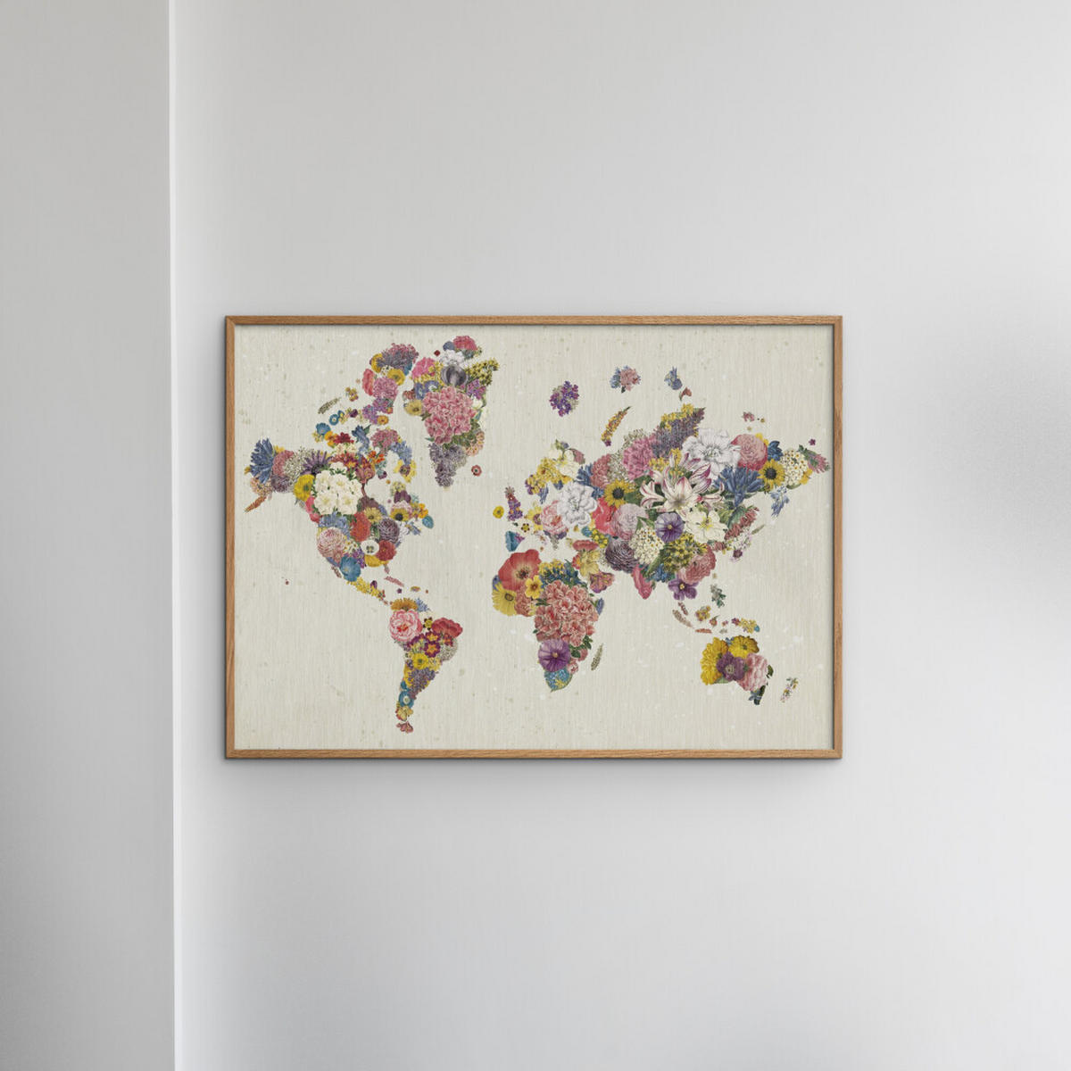 POSTER Wild Apple - Botanical Floral Map Light - Multicolor, Papier (50/70/0.1cm) - Poster&Frame