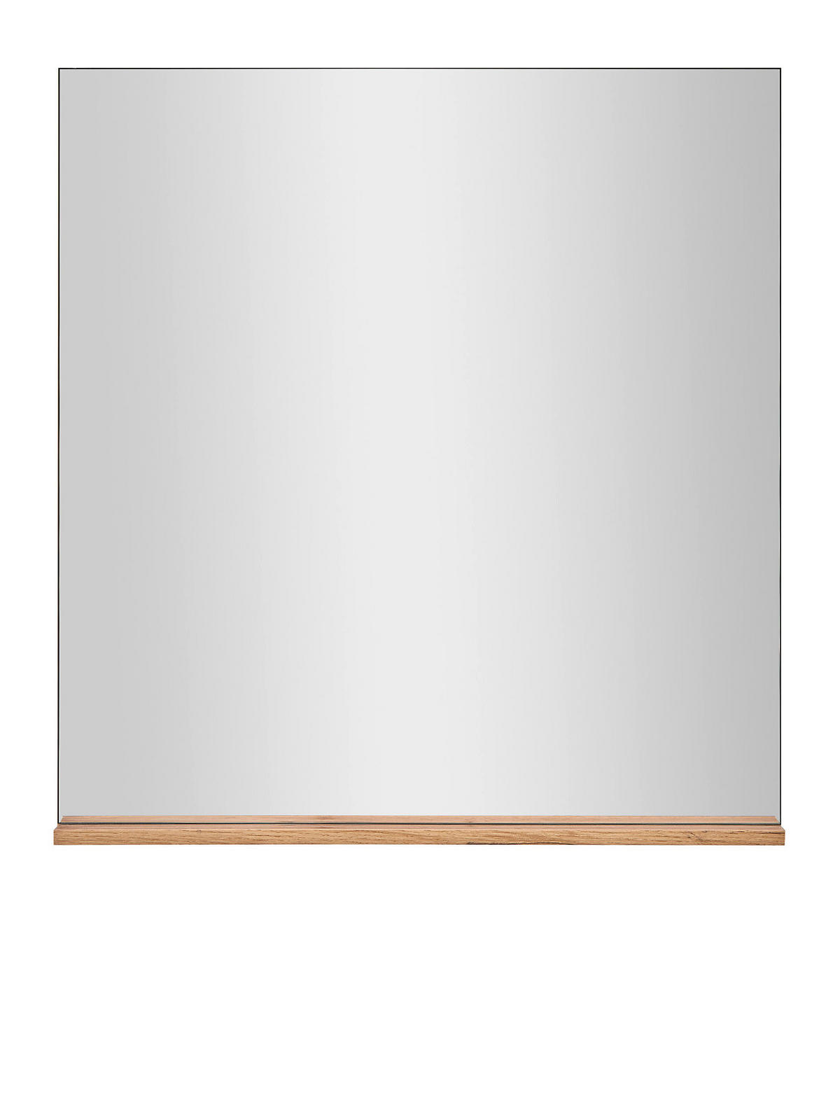 GARDEROBENSPIEGEL, Wotan Eiche Wandspiegel, mit Ablage, 75 x 80 cm, Center - Eiche Wotan, Glas/Holzwerkstoff (80/80/10cm)