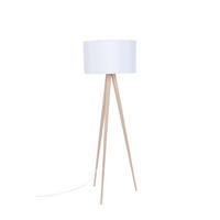 STEHLAMPE Tripod mit Stativ Weiß - Weiß, Metall (50/50/151cm) - Zuiver