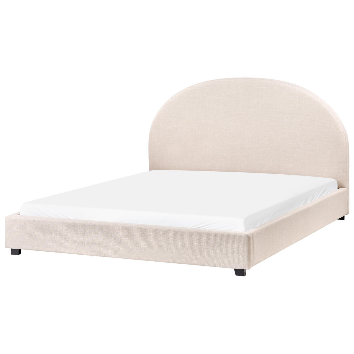 WASSERBETT 160/200 cm Hellbeige Vaucluse - Beige, Textil (160/200cm) - Beliani