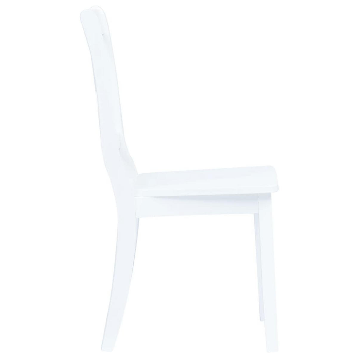 STUHL-SET 4Stk. 45.5*90*52 - Weiß, Holz (45.5/90/52cm) - ZMH