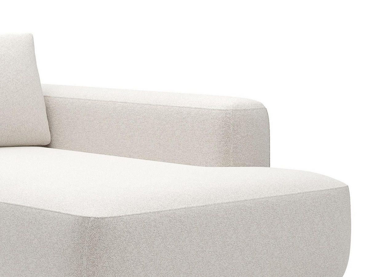 RECAMIERE ohne Schlaffunktion - 1 Person - Stoff - Cremefarben - - Creme, Textil (185/84/119cm) - Vente-Unique