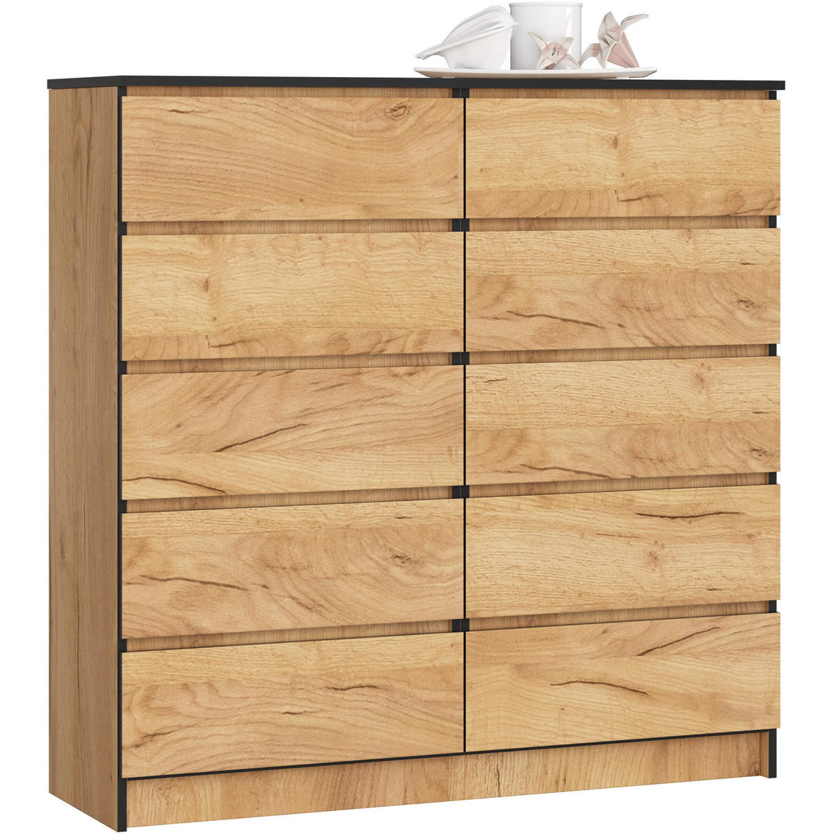 KOMMODE Eiche Craft 121/120/40 - Eiche Wotan, Holzwerkstoff (120/121/40cm) - RAUMHIRSCH FURNITURE