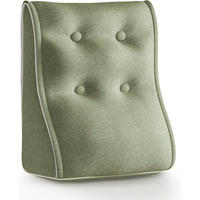 RÜCKENKISSEN Kopfteilkissen Polyesterleinen Grün 50/22cm - Grün, Textil (22/50cm) - Vercart