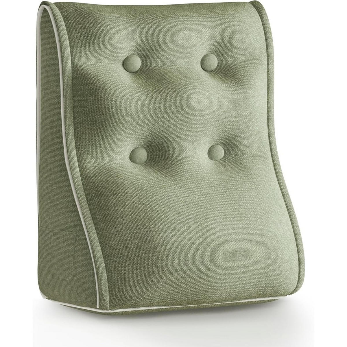 RÜCKENKISSEN Kopfteilkissen Polyesterleinen Grün 50/22cm - Grün, Textil (22/50cm) - Vercart