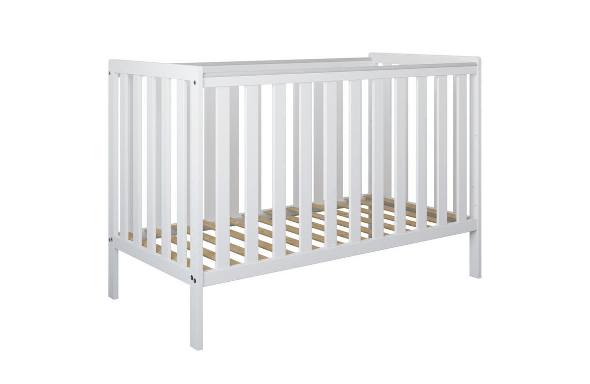 BABYBETT Lio - Weiß, Holzwerkstoff (60/120cm) - kiki design