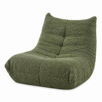 SOFA aus Chenille mit hochdichtem Schaum Grün - Grün, Kunststoff (94/71/101cm) - Beauniv