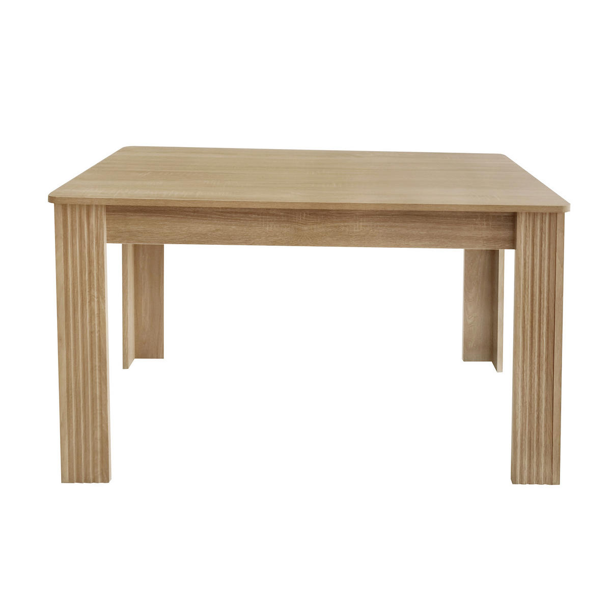 ESSTISCH in Eichefarben mit Holzoptik und 4 stabilen Beinen,116/65/75 cm - Braun, Holzwerkstoff (116/65/75cm) - Flora Grace