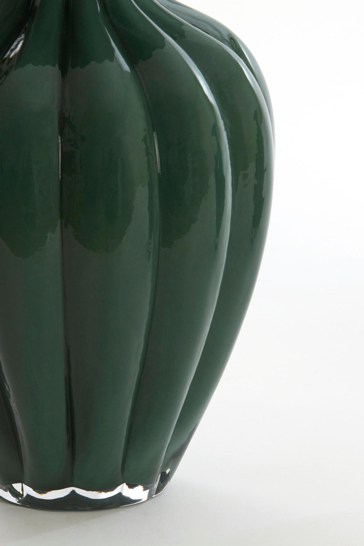 VASE Zofio Grün Ø21/31 cm - Grün, Glas (21/31cm) - Light & Living