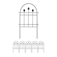 6XBEETZAUN - Schwarz, Metall (42/74/1.5cm) - Relaxdays