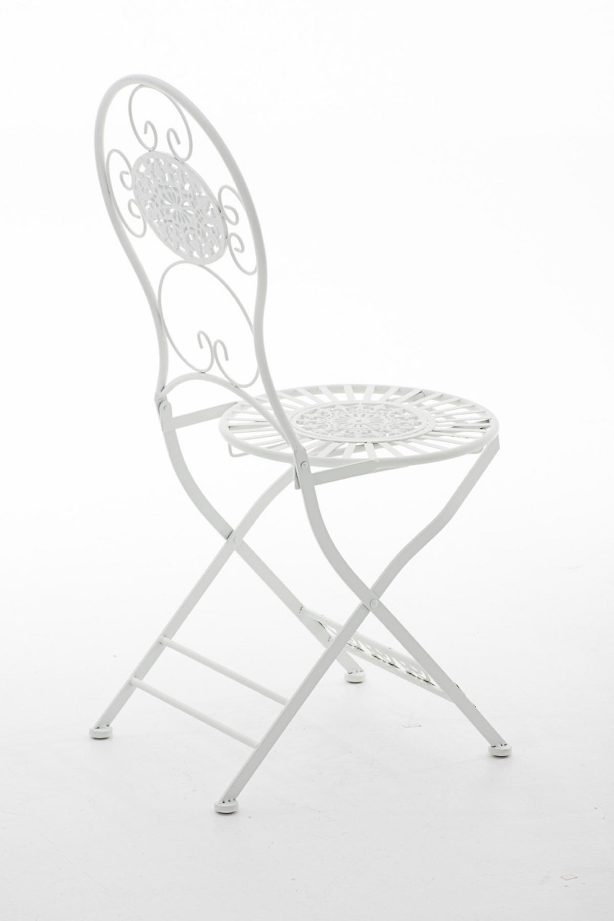 GARTENSTUHL Moni weiß - Weiß, Metall (43/50/91.5cm) - TPFGarden