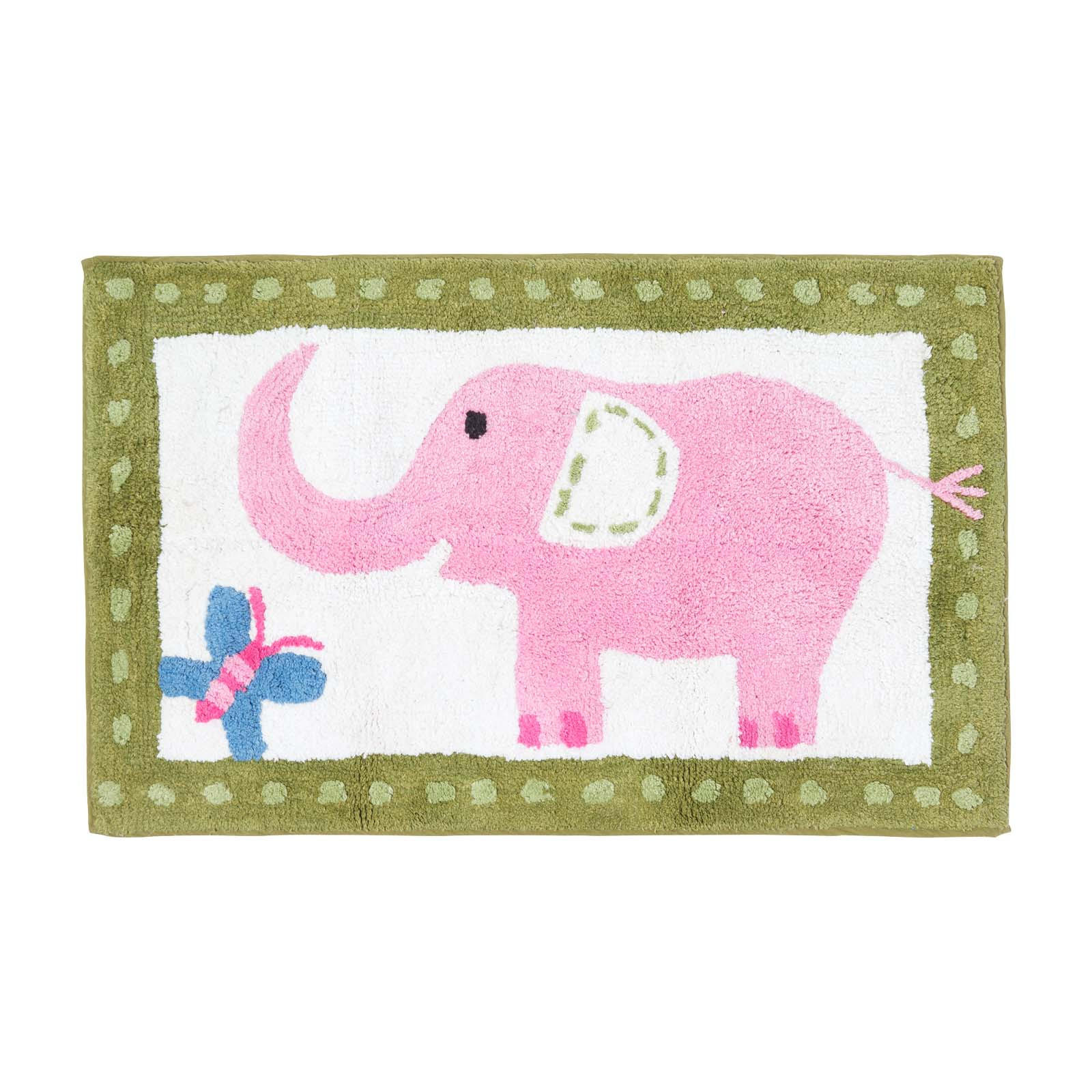 KINDERTEPPICH Rosa Elefant, Baumwolle 50/80 cm - Multicolor, Textil (50/80cm) - Homescapes
