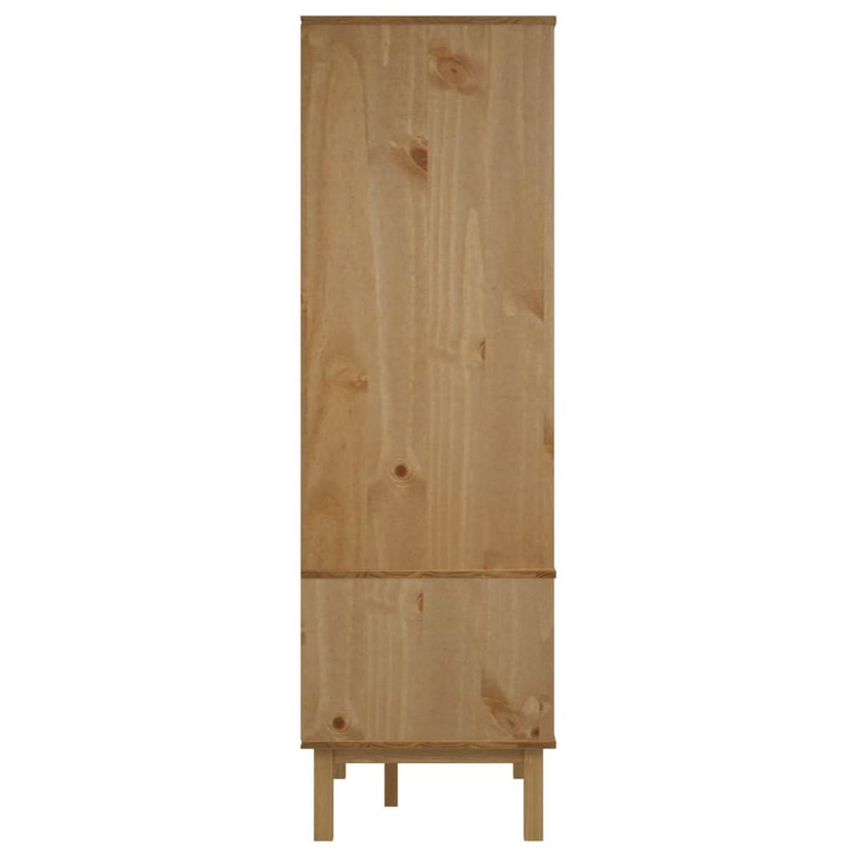 DREHTÜRENSCHRANK Dunlap 76.5/53/172 cm - Grau, Holzwerkstoff (76.5/172/53cm) - Nettlife
