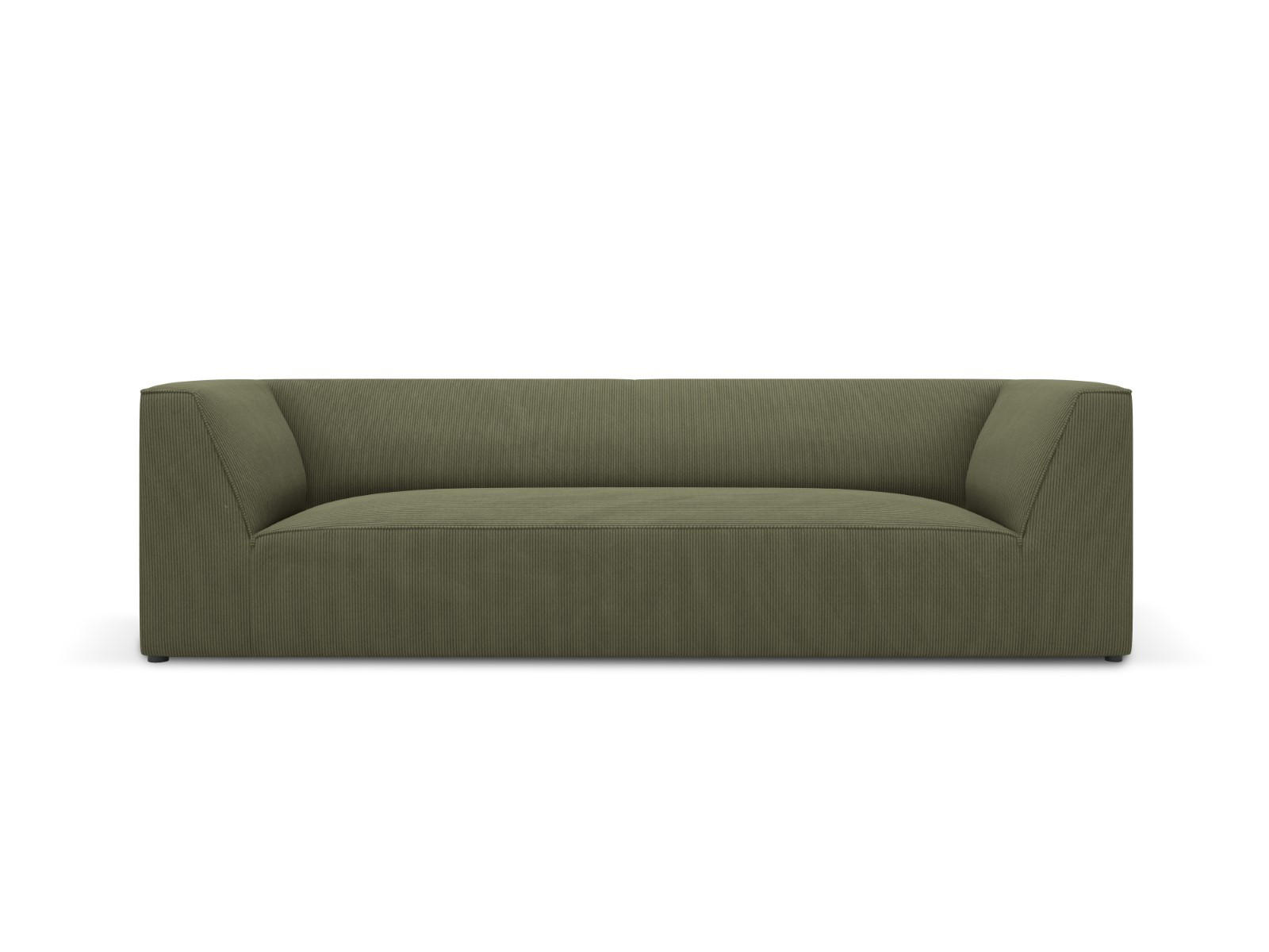 SOFA Ruby aus Cord grün 3 Sitzplätze - Grün, Textil (93/69/232cm) - Micadoni