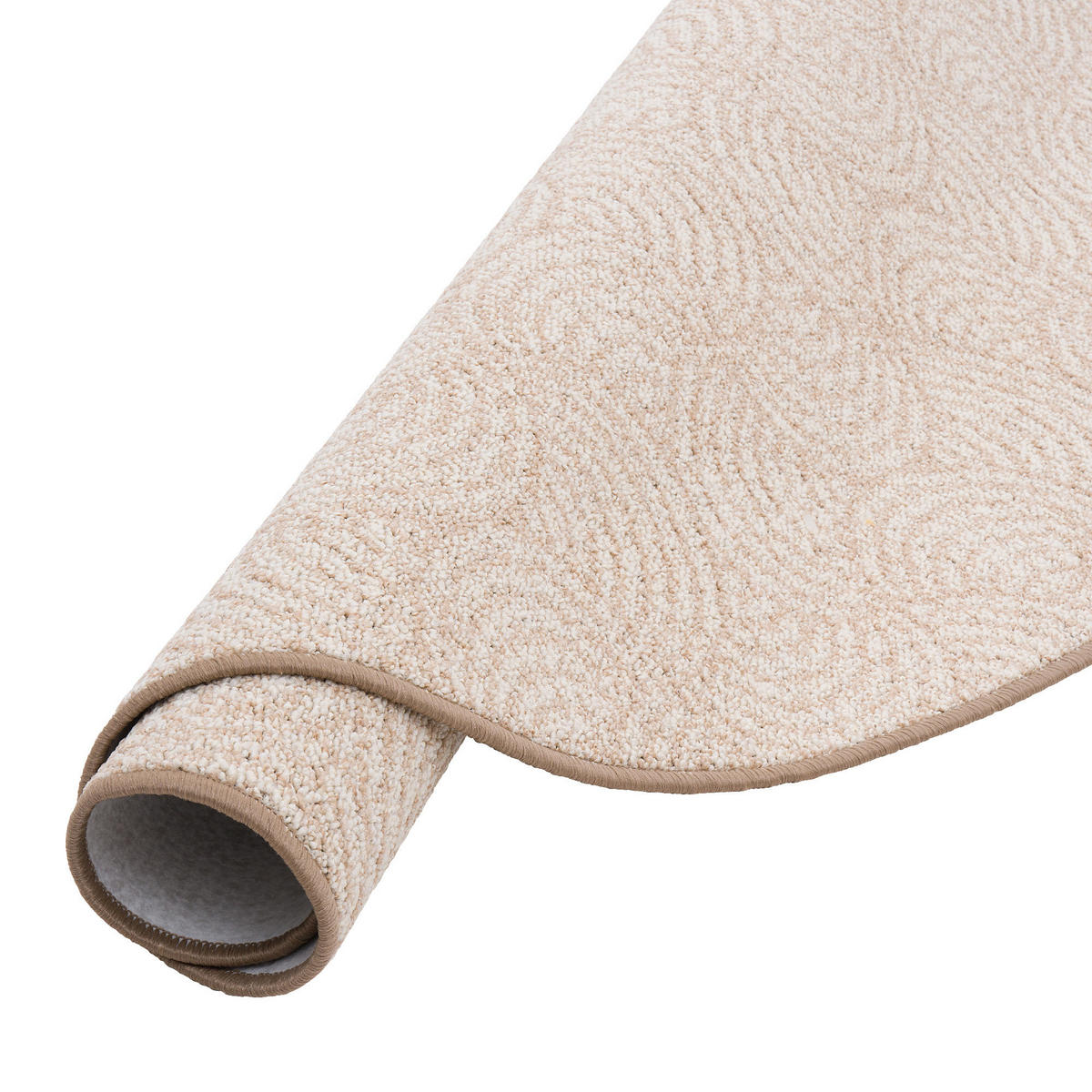 FEINSCHLINGE DESIGNER TEPPICH RUND CIRCLE - Beige, Textil (160/160cm) - Snapstyle