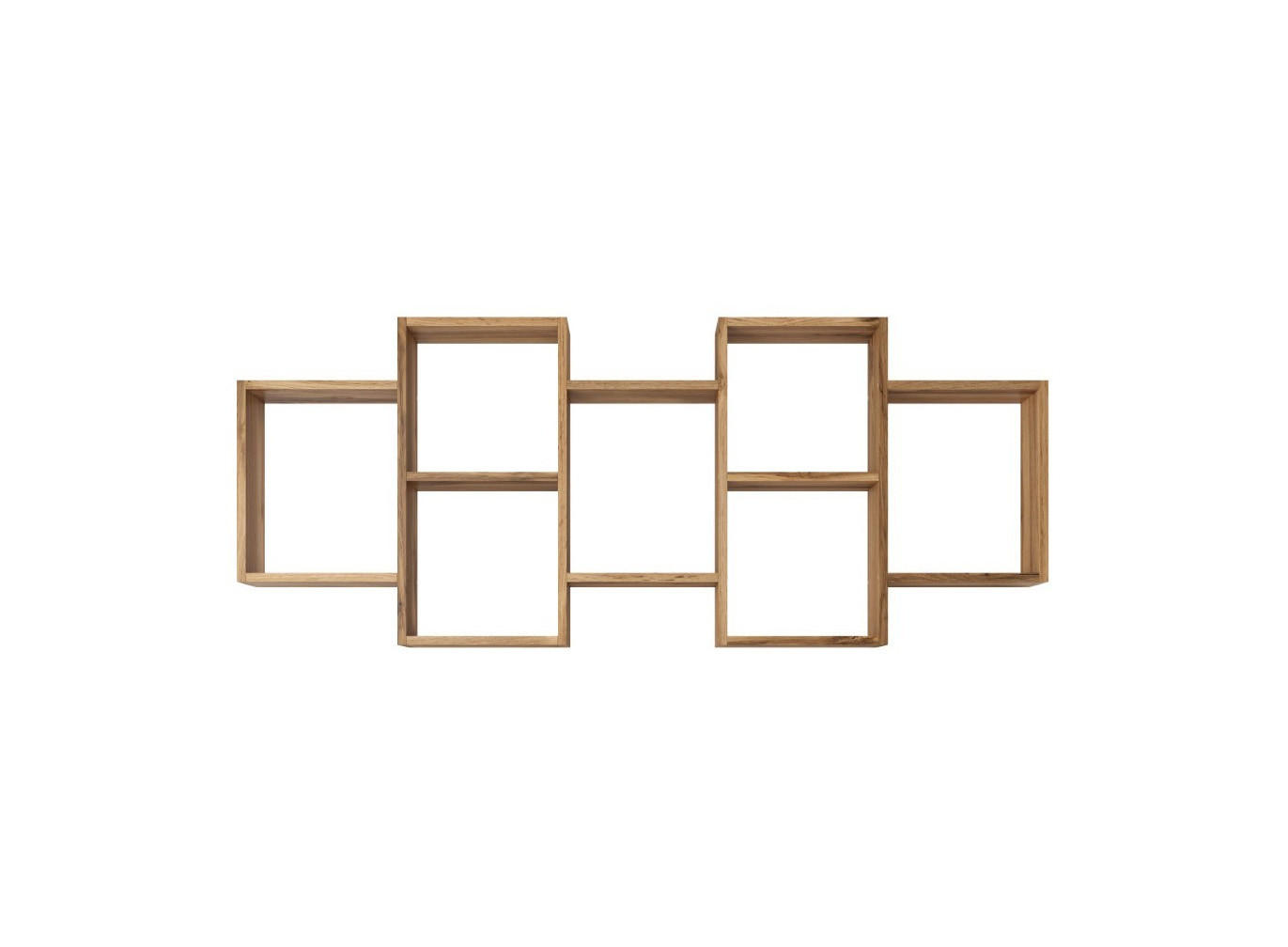 WANDREGAL Trio Wotan Eiche 160,5 / 18 / 65cm - Eiche Wotan, Holz/Holzwerkstoff (161/65/18cm) - Feldmann-Wohnen