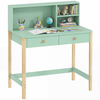 SCHREIBTISCH DE-17554 Grün - Grün, Holzwerkstoff (90/105/52cm) - ComfortXL