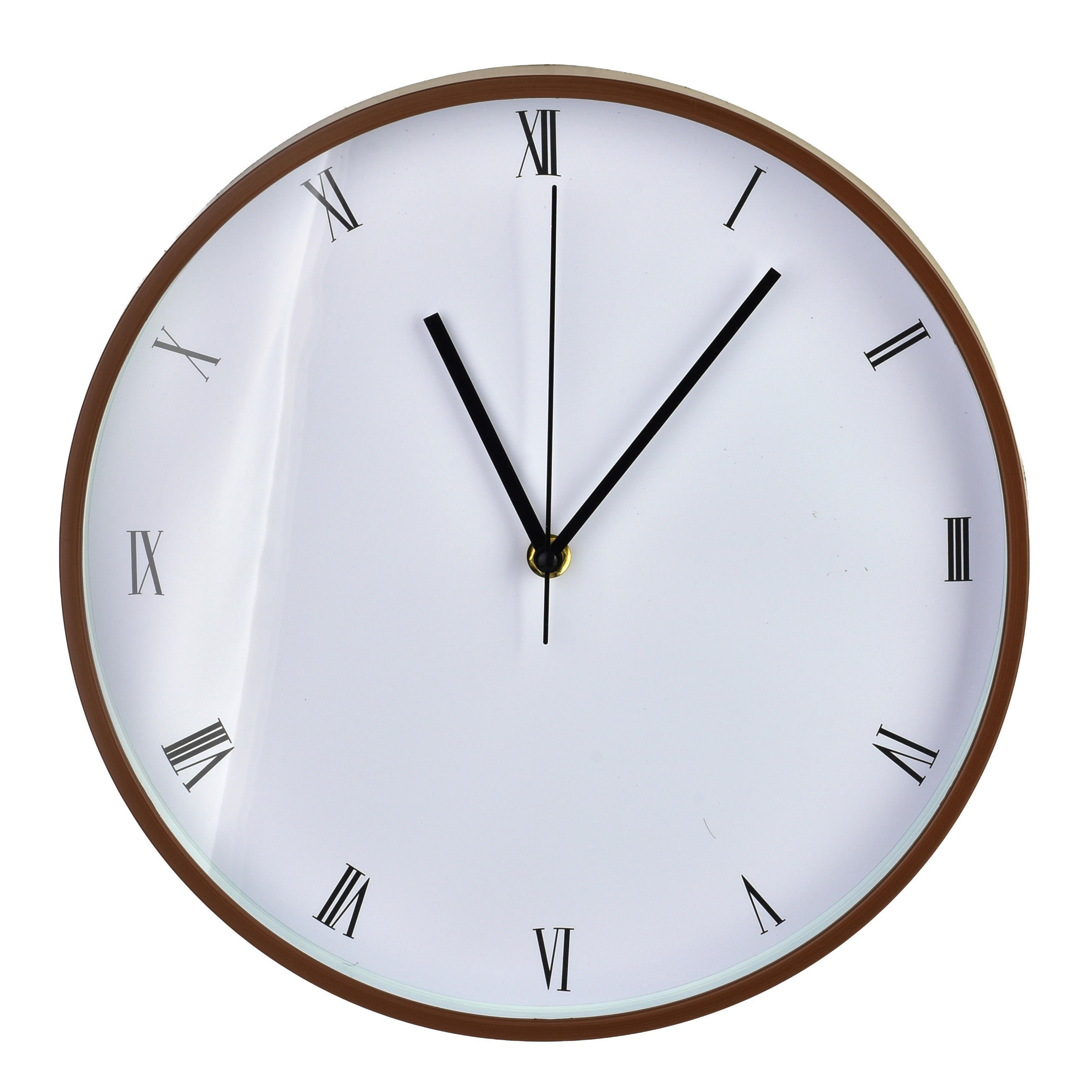 WANDUHR Ramsey Weiß 30/4/30 cm Kunstoff - Braun, Kunststoff (30/30/4cm) - Mondex