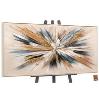 GEMÄLDE Impuls Schattenfugenrahmen Beige 200x100 cm - Beige, Holz (200/100cm) - YS-art gallery