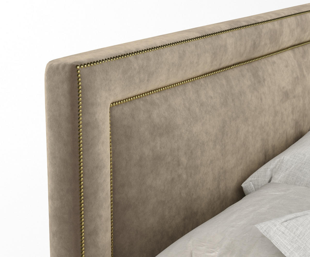 BOXSPRINGBETT Luxora Braun 140/200 cm - Schwarz/Braun, Holz/Holzwerkstoff (140/200cm) - Maison de Reve