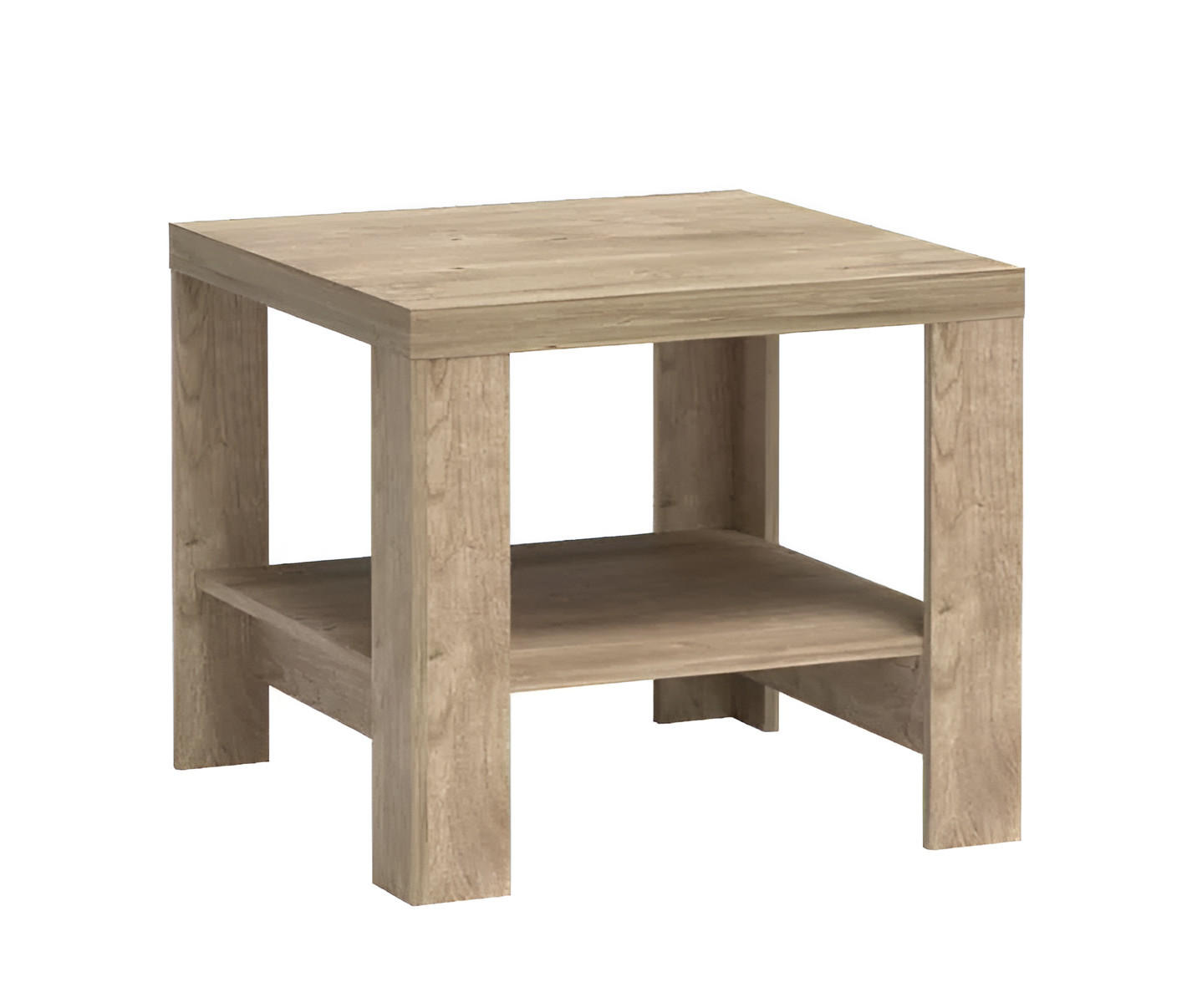 Meblini Couchtisch Eiche 65x57x65 cm