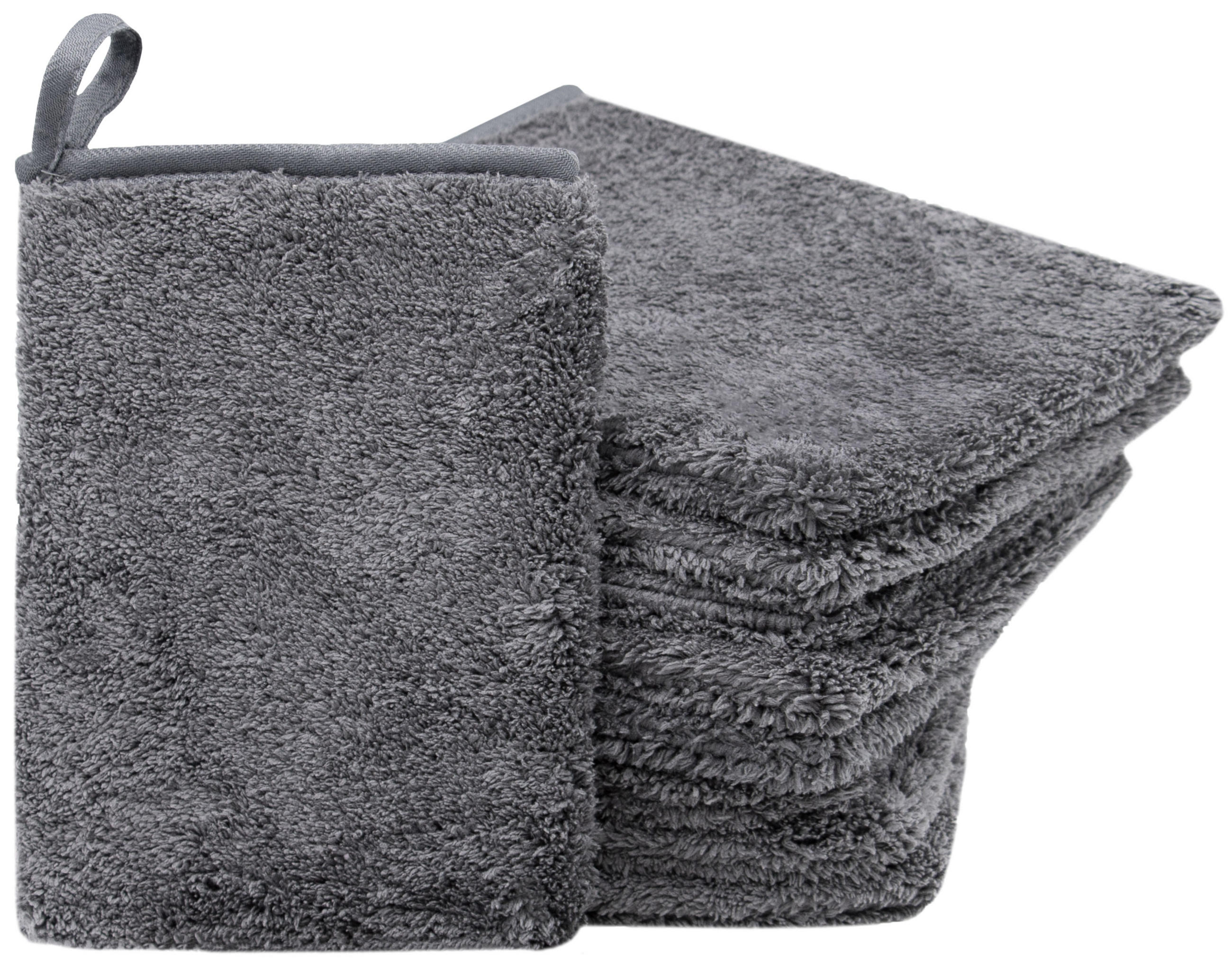 WASCHHANDSCHUH, 9er-Set, 16x21 cm, 100% Polyester, Grau - Anthrazit, Textil (16/21cm) - Zollner