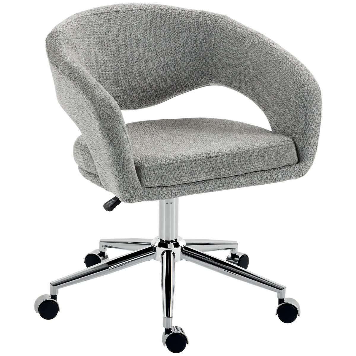 BÜROSTUHL Grau 61.5/56.0/84.0 cm - Grau, Textil (56/84/61.5cm)