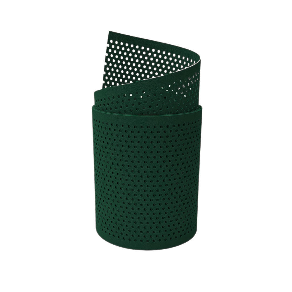 SICHTSCHUTZSTREIFEN PP Premium Gelocht 20 Prozent Streifen Grün 2,55m - Grün, Kunststoff (255/19cm) - ZAUN|ZU