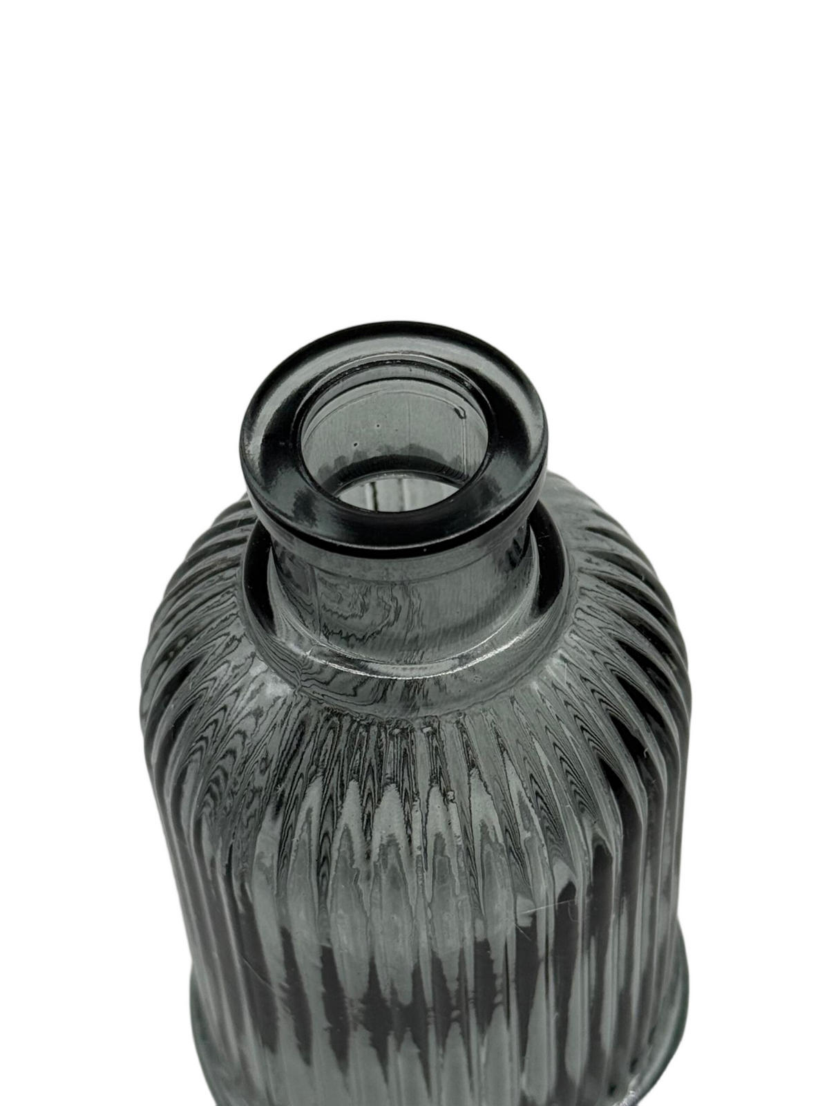 10XVASEN - Grau, Glas (14.5cm) - Relaxdays