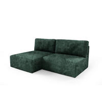 ECKSOFA Natalia Xs - Grün, Holzwerkstoff/Textil (149/210cm) - Fun Möbel