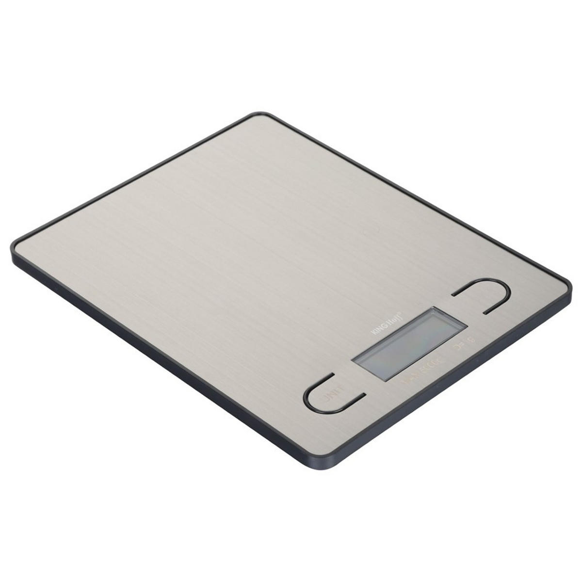 KÜCHENWAAGE Silber 19.8/15.4/1.9 cm KH1821 - Silberfarben, Metall - Kinghoff 