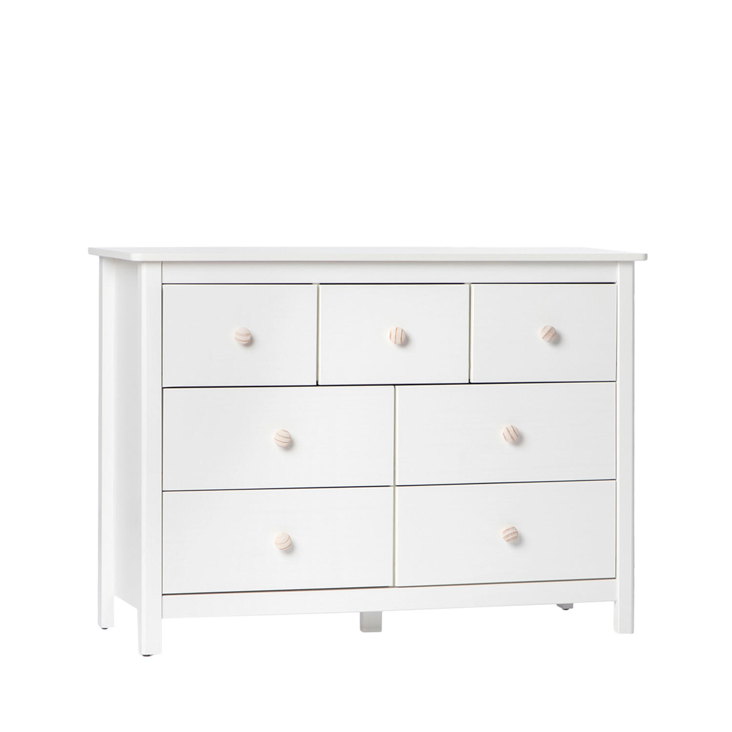 KOMMODE MIT SCHUBLADEN Eloise Weiß 110 cm x 80 cm - Weiß, Holz (110/80/40cm)