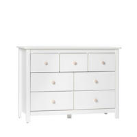 KOMMODE MIT SCHUBLADEN Eloise Weiß 110 cm x 80 cm - Weiß, Holz (110/80/40cm)