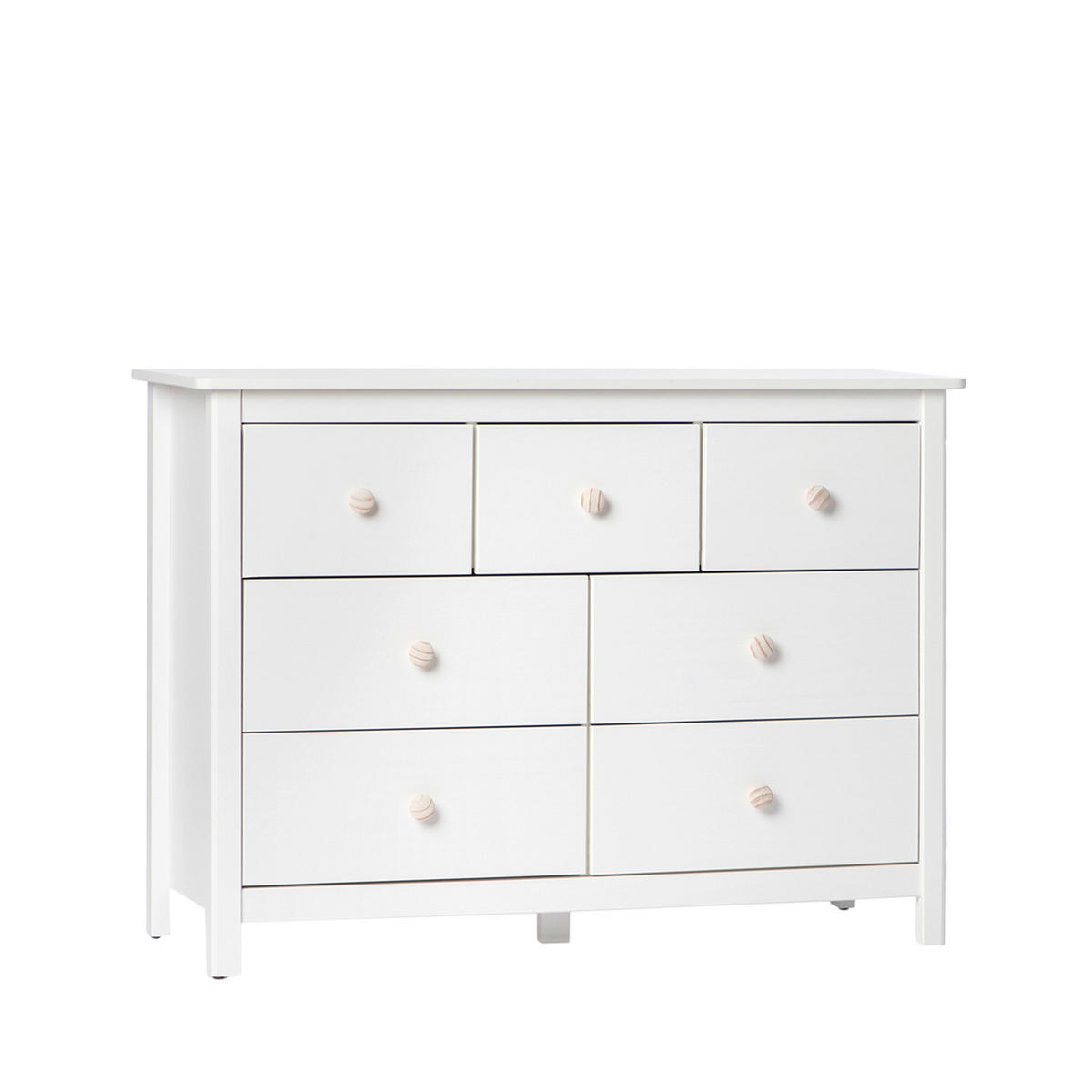 KOMMODE MIT SCHUBLADEN Eloise Weiß 110 cm x 80 cm - Weiß, Holz (110/80/40cm)