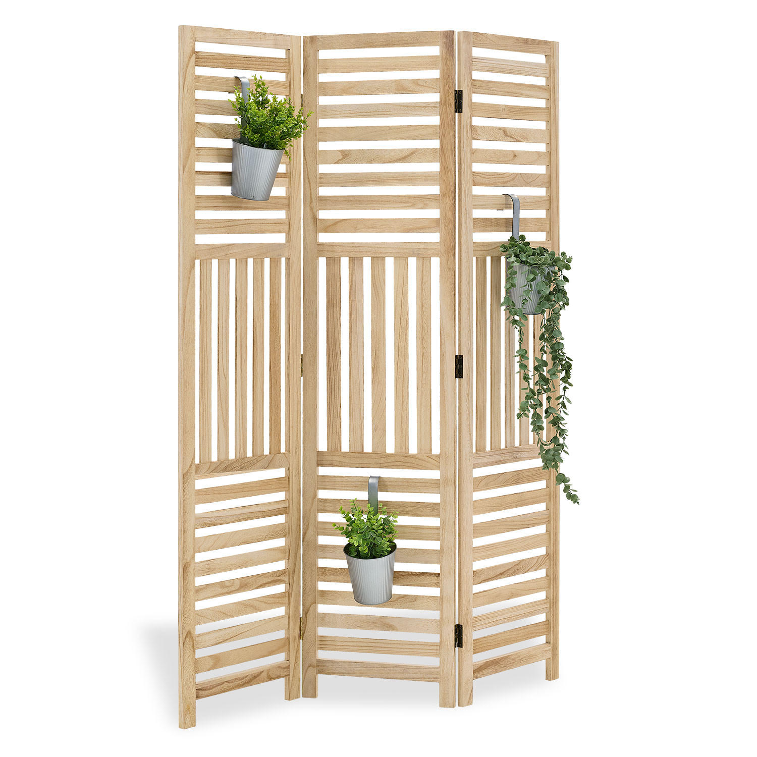 PARAVENT 120/170 cm Natur Holz - Beige, Holz (120/170/2cm) - Homestyle4u