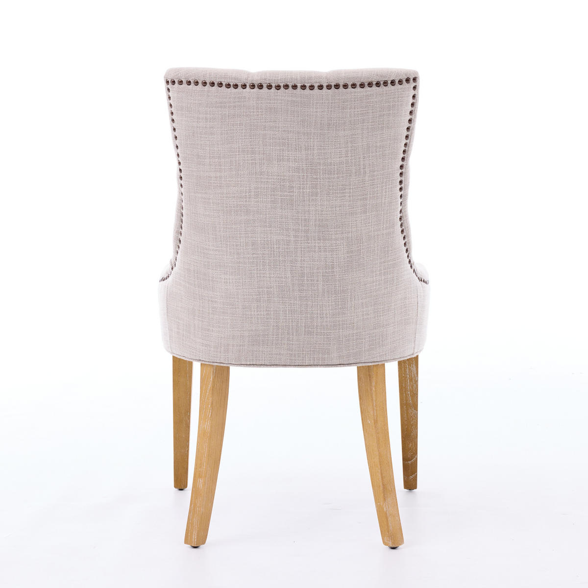 STUHL-SET DE-36436 2 Stück mit Eichenholzbeinen Beige - Beige, Holzwerkstoff (63/92/56.5cm) - ComfortXL