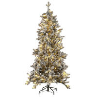 WEIHNACHTSBAUM 180 cm Grün Tatlow - Grün, Kunststoff (180cm) - Beliani