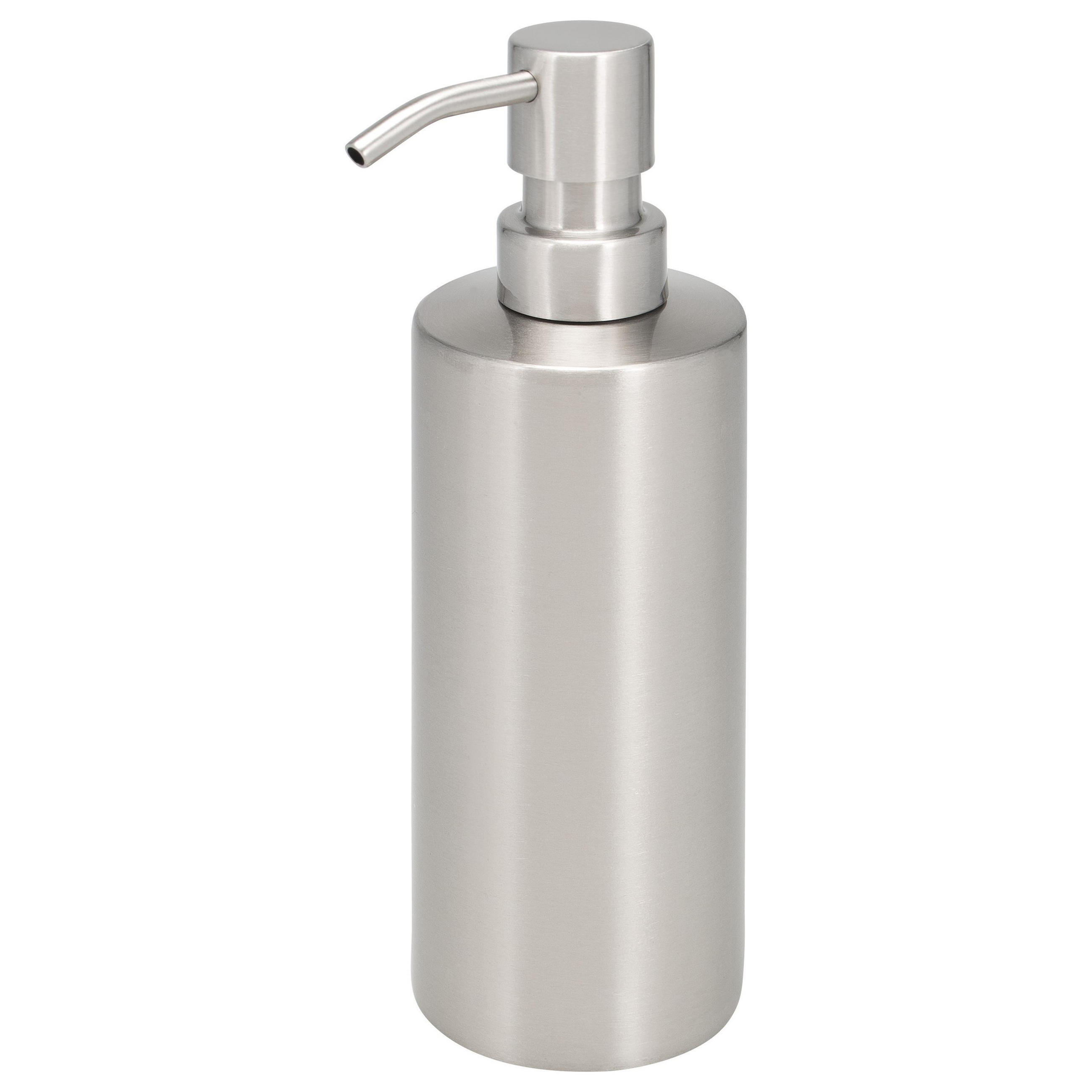 SEIFENSPENDERGERADE PIAZZA, Edelstahl, matt - Edelstahlfarben, Metall (8.5/19.5/9cm) - bremermann